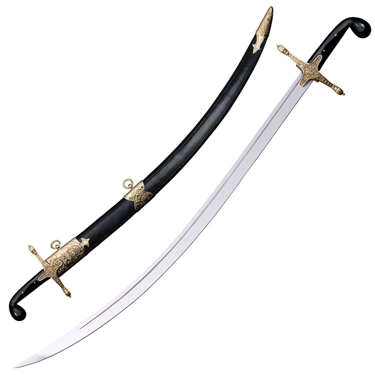 Dance of Steel: The Elegance of the Curved Shamshir Sword”